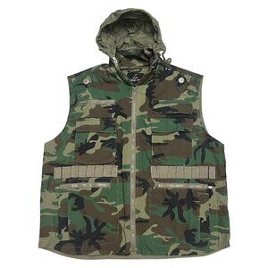 Vintage ROTHCO Ranger Vest Outdoor Forest Army Camo Vest - Mens Medium